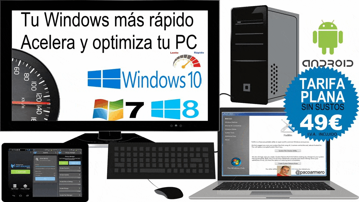 Tarifa Plana Reparación Ordenador Online - 49€
